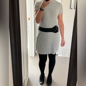 Garage Mock Neck Dress Light Grey Size L